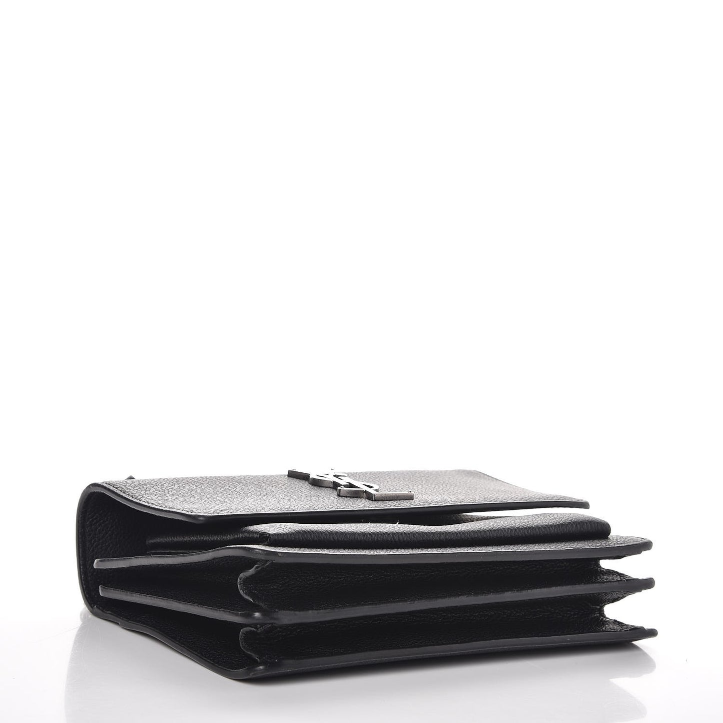 Grained Calfskin Small Monogram Sunset Black