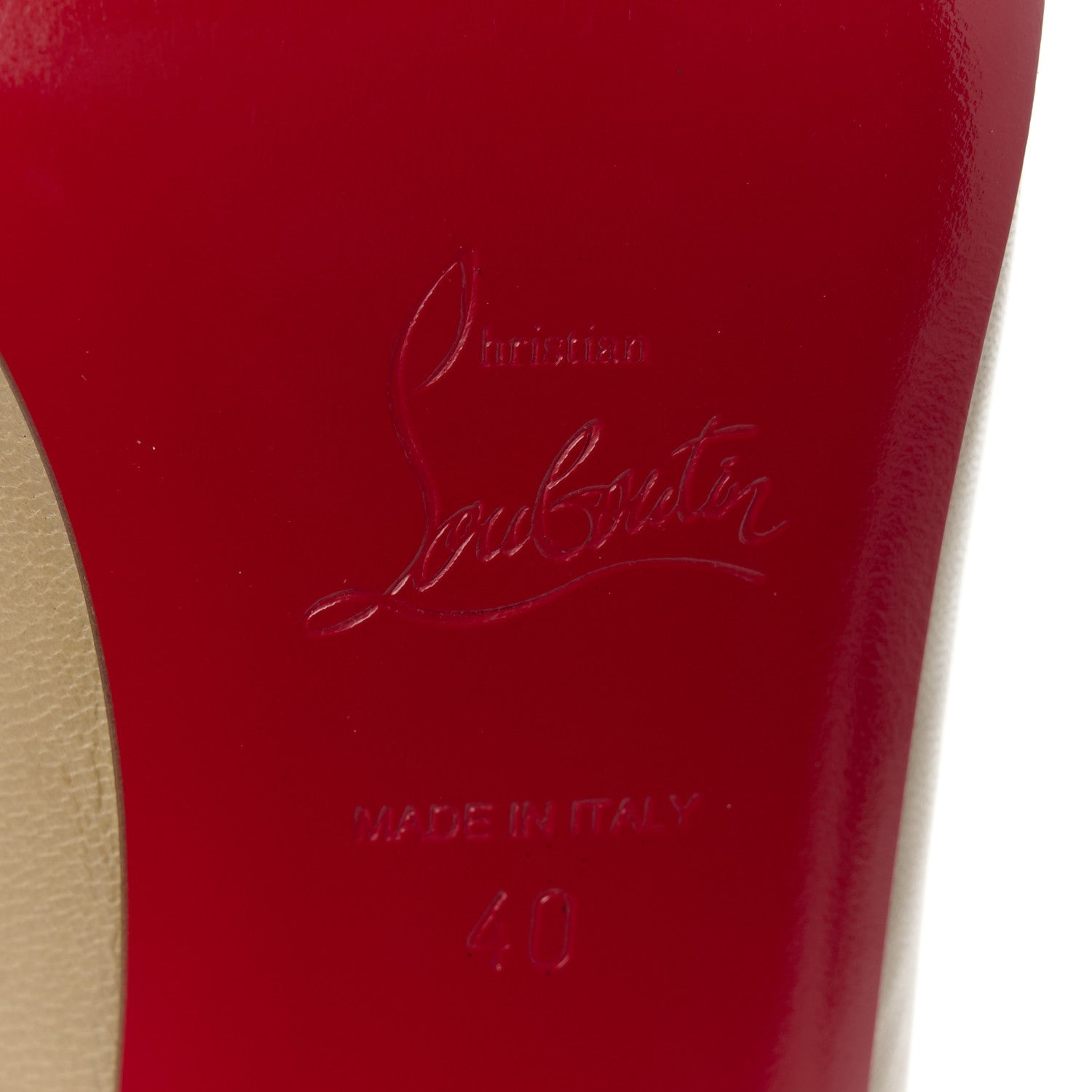 Christian Louboutin Kid Flo 120 Pumps 40 Corde 8 of 9