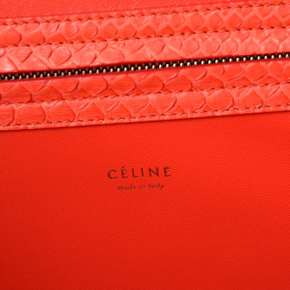 Celine Python Medium Phantom Luggage Fluo Orange 6 of 7