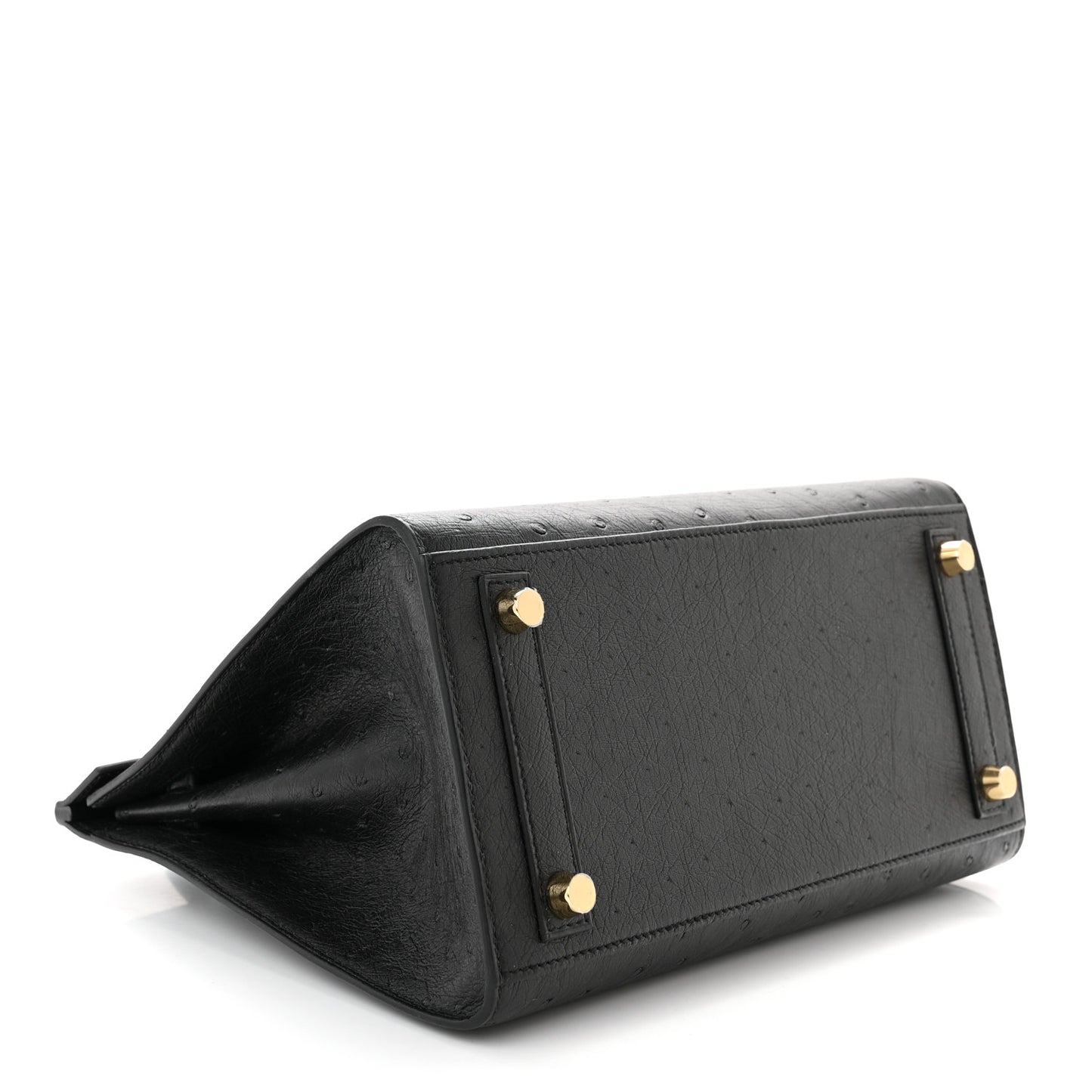 Ostrich Birkin Sellier 25 Black