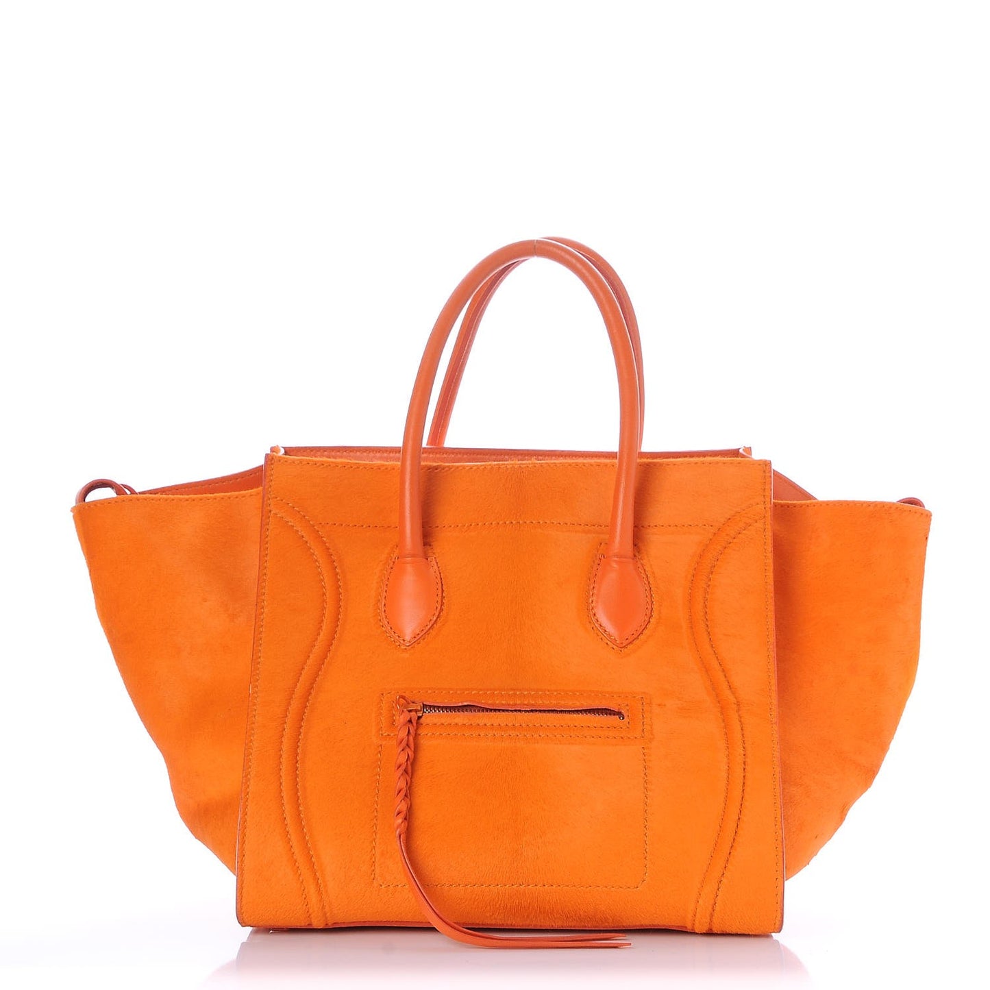 Pony Hair Medium Phantom Luggage Orange