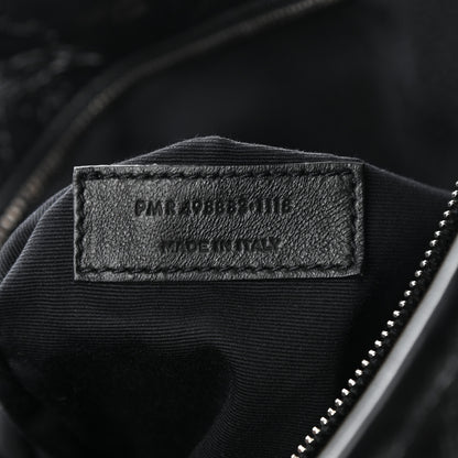 Saint Laurent Crinkled Calfskin Matelasse Monogram Large Niki Chain Satchel Black 7 of 11