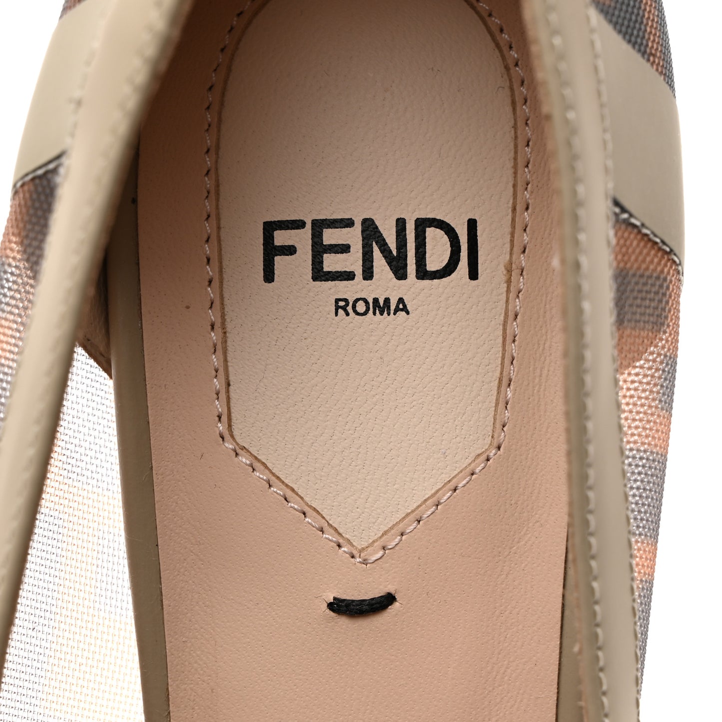 Technical Mesh Vitello Gommato FF Colibri 85mm Pumps 37 Tobacco Moro Nude