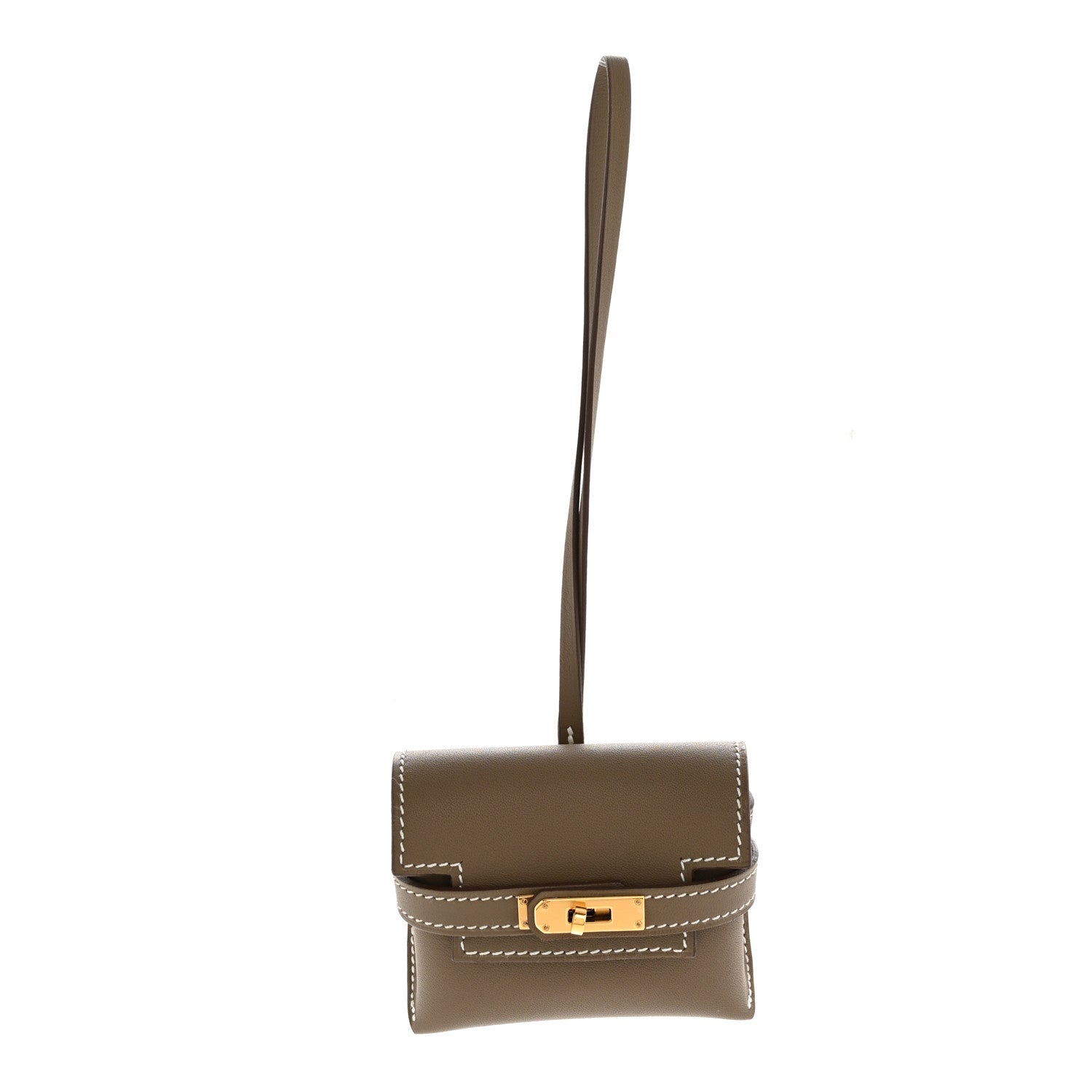 Hermes Swift Kelly Festival Bag Charm Etoupe 1 of 6