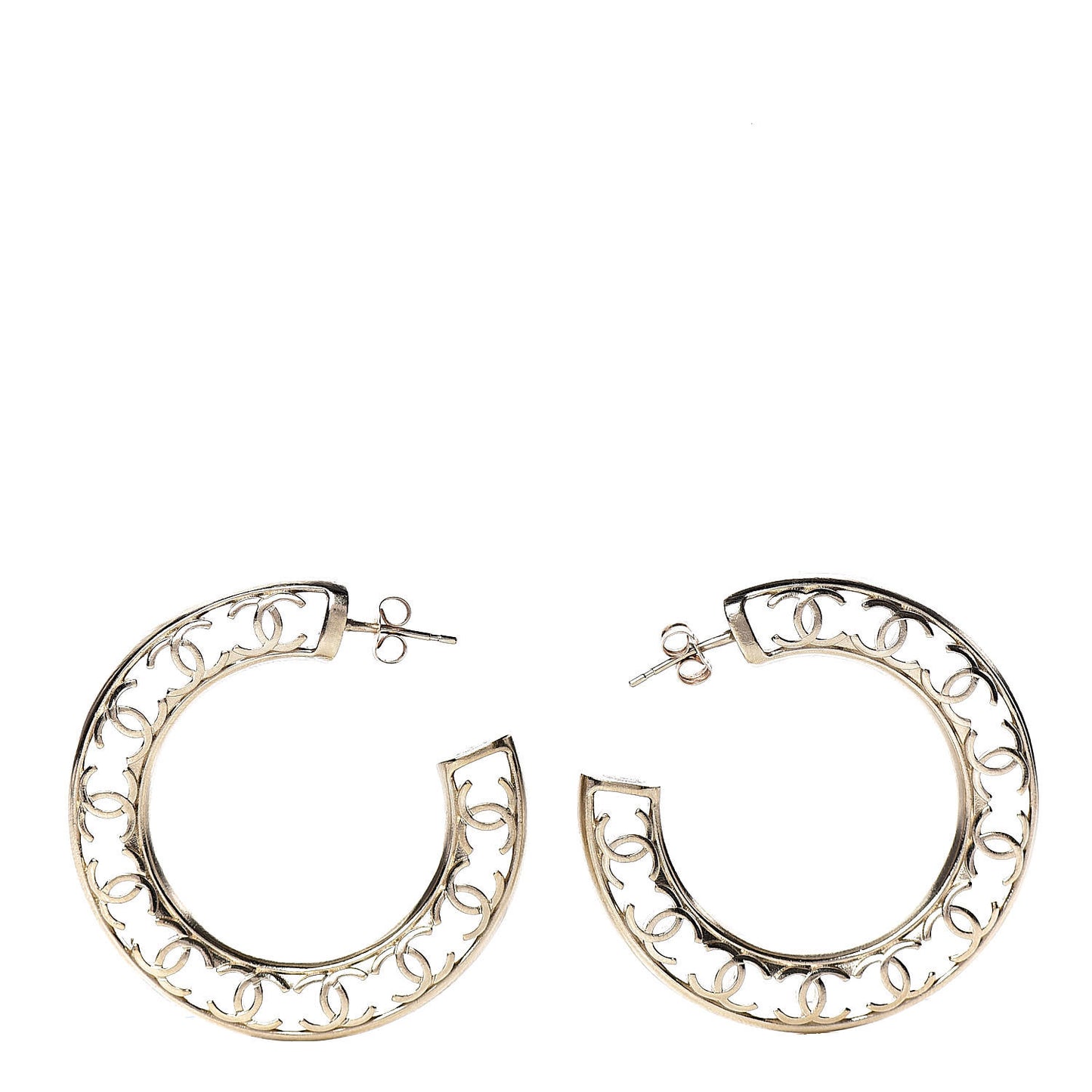 CC Hoop Earrings Gold