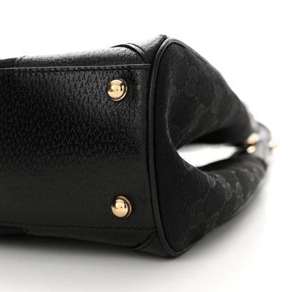 Gucci Monogram Calfskin Large Bardot Tote Black 10 of 13