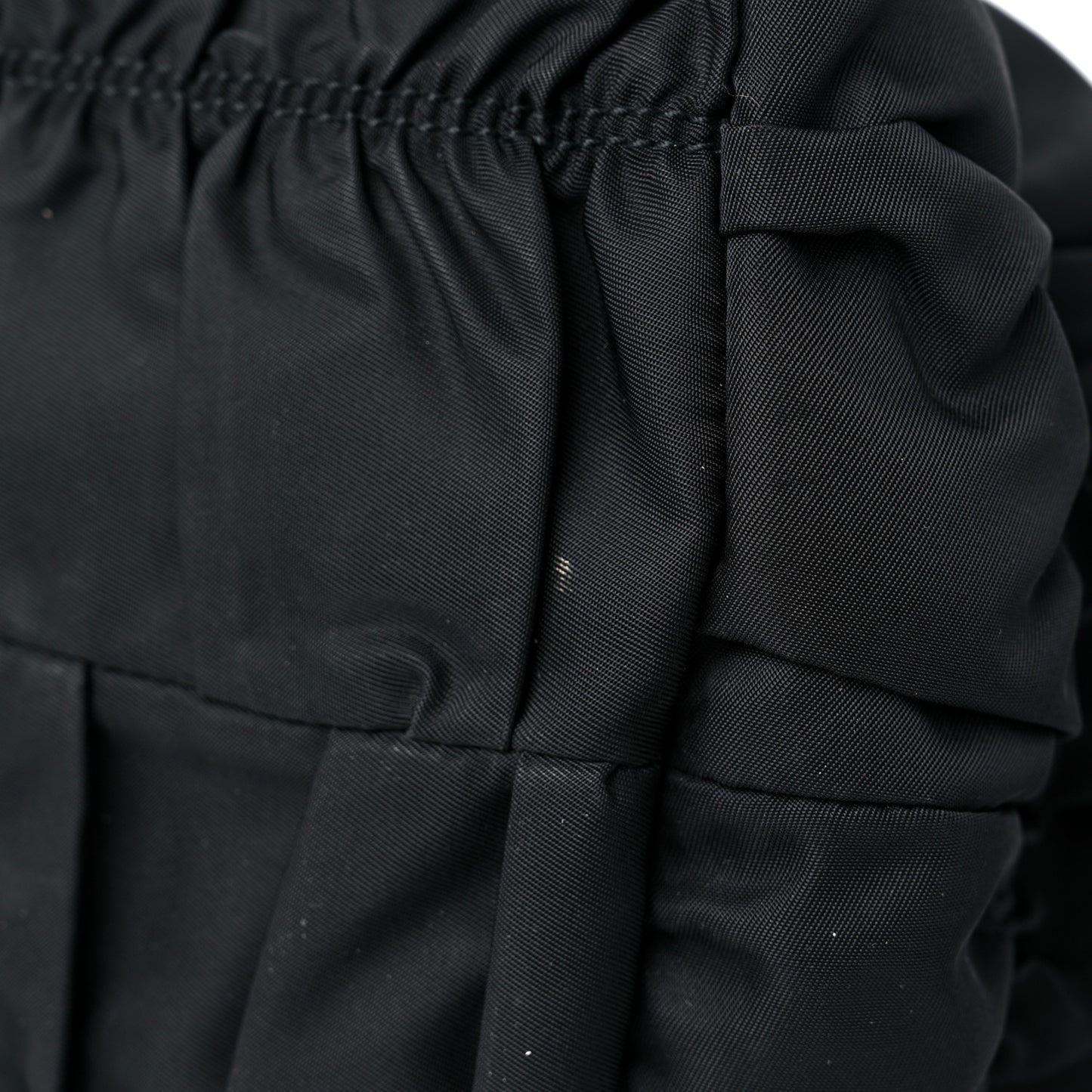 Tessuto Nylon Gaufre Drawstring Tote Black