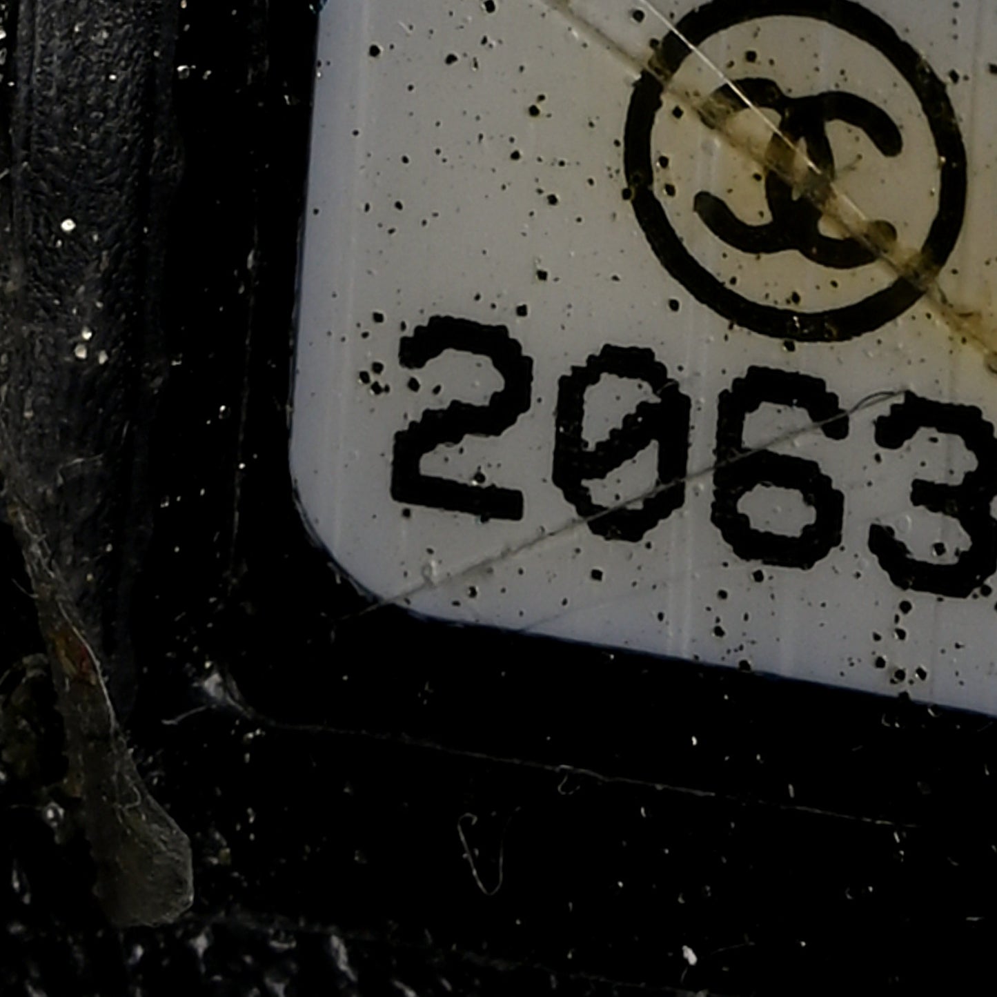 Patent Calfskin Quilted Medium Plexiglass Boy Flap Blue