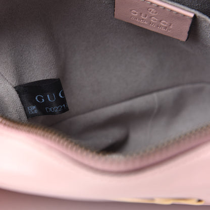 Gucci Calfskin Matelasse Mini GG Marmont Chain Shoulder Bag Perfect Pink 10 of 11