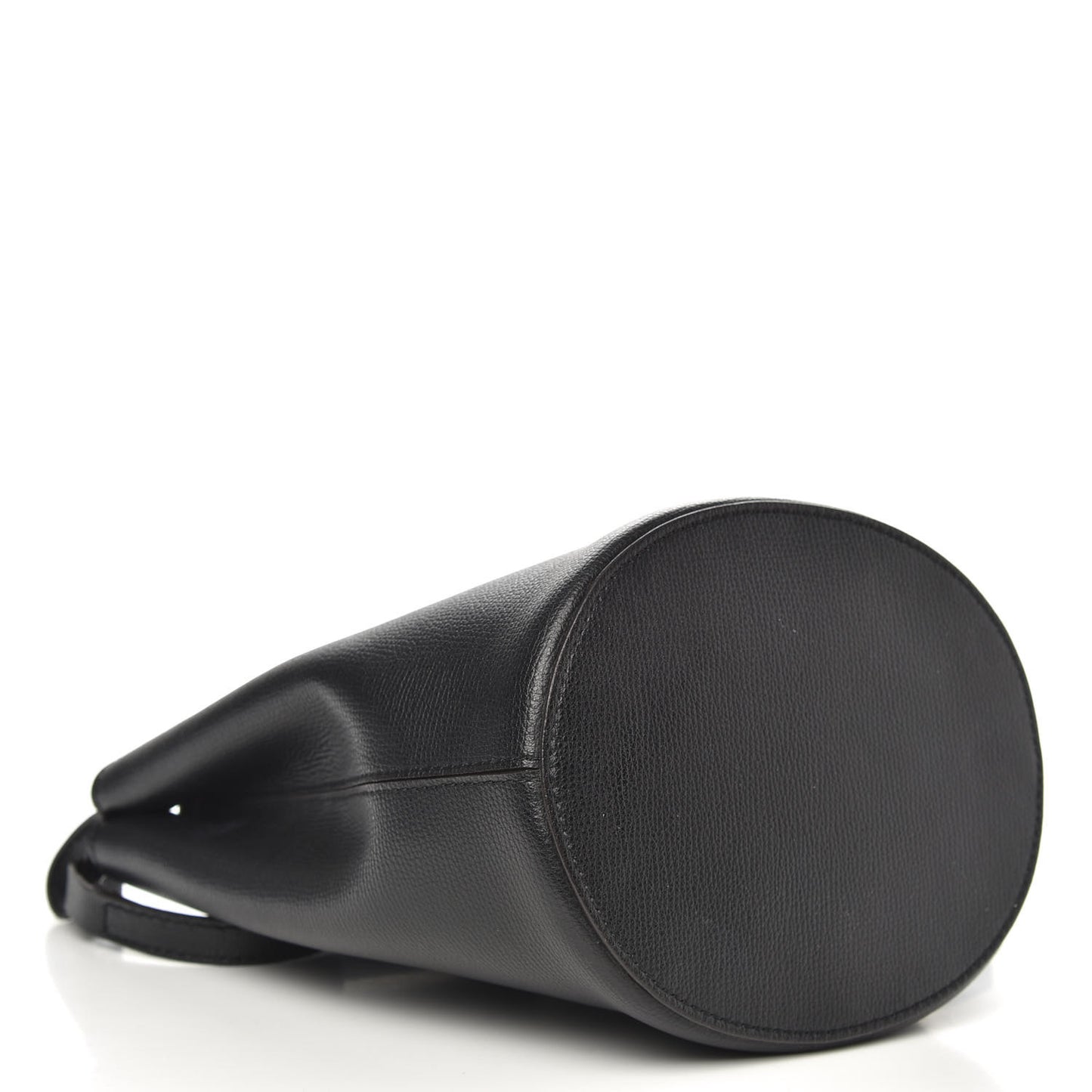 London Grainy Calfskin Small Lorne Bucket Crossbody Black