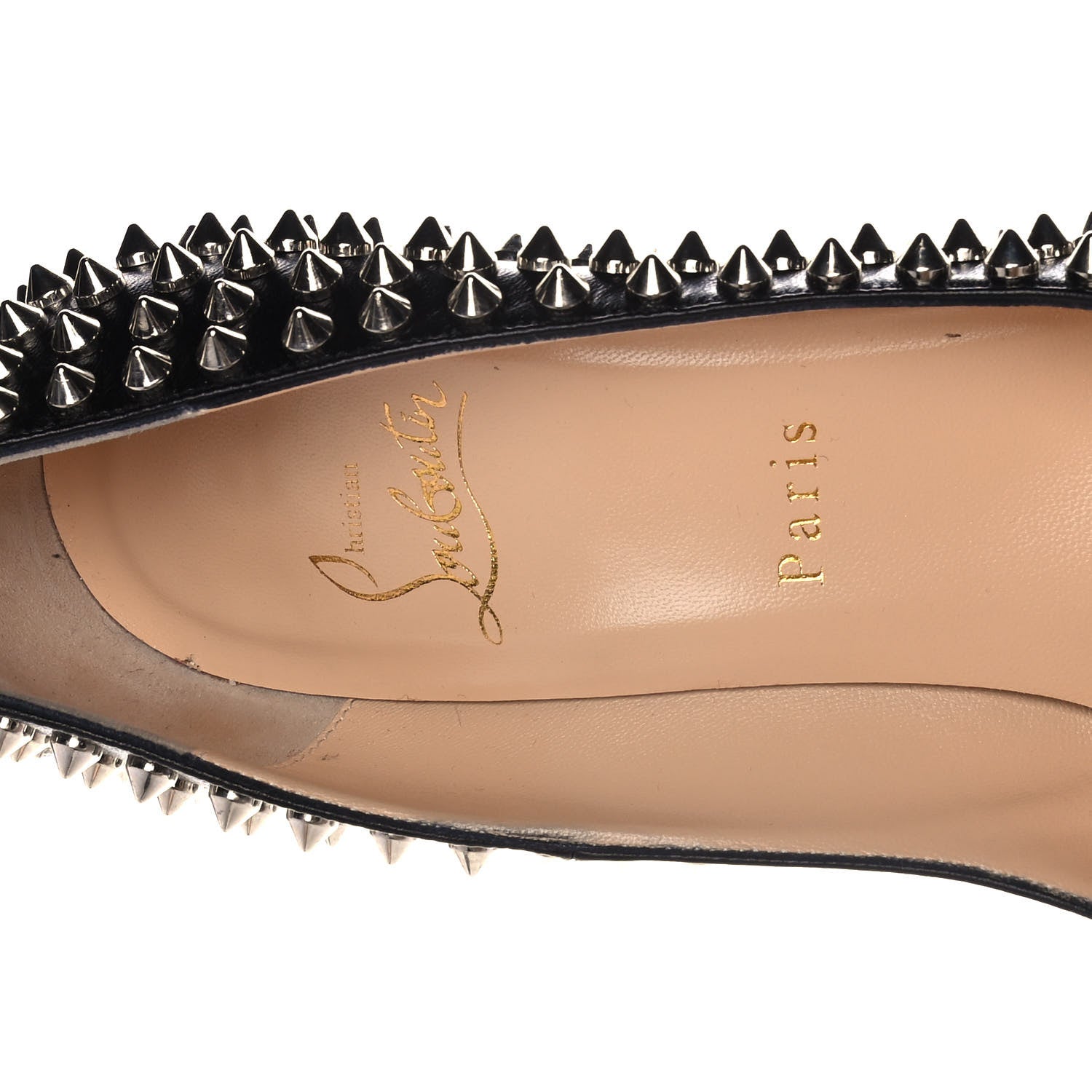 Christian Louboutin Nappa Pigalle Plato Spikes 120 Pumps 37.5 Black 7 of 10