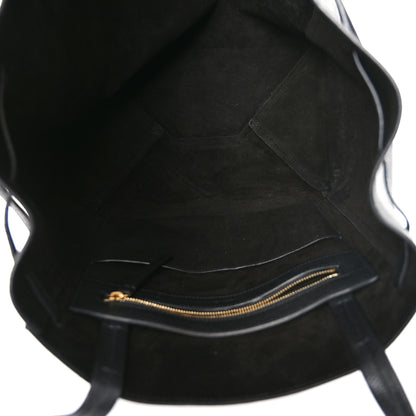 Celine Soft Grained Calfskin Small Belt Cabas Phantom Black 5 of 9