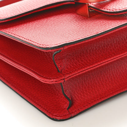 Gucci Dollar Calfskin Small Interlocking G Shoulder Bag Red 9 of 10