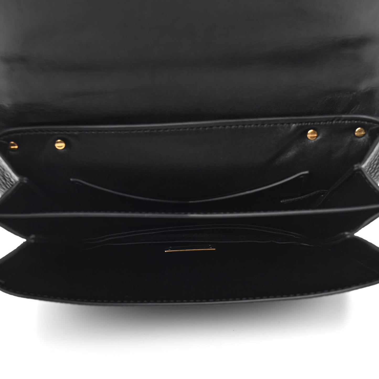 Calfskin Mount Envelope Bag Black
