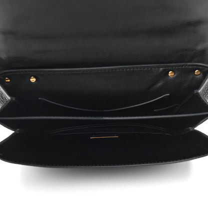 Bottega Veneta Calfskin Mount Envelope Bag Black 5 of 9