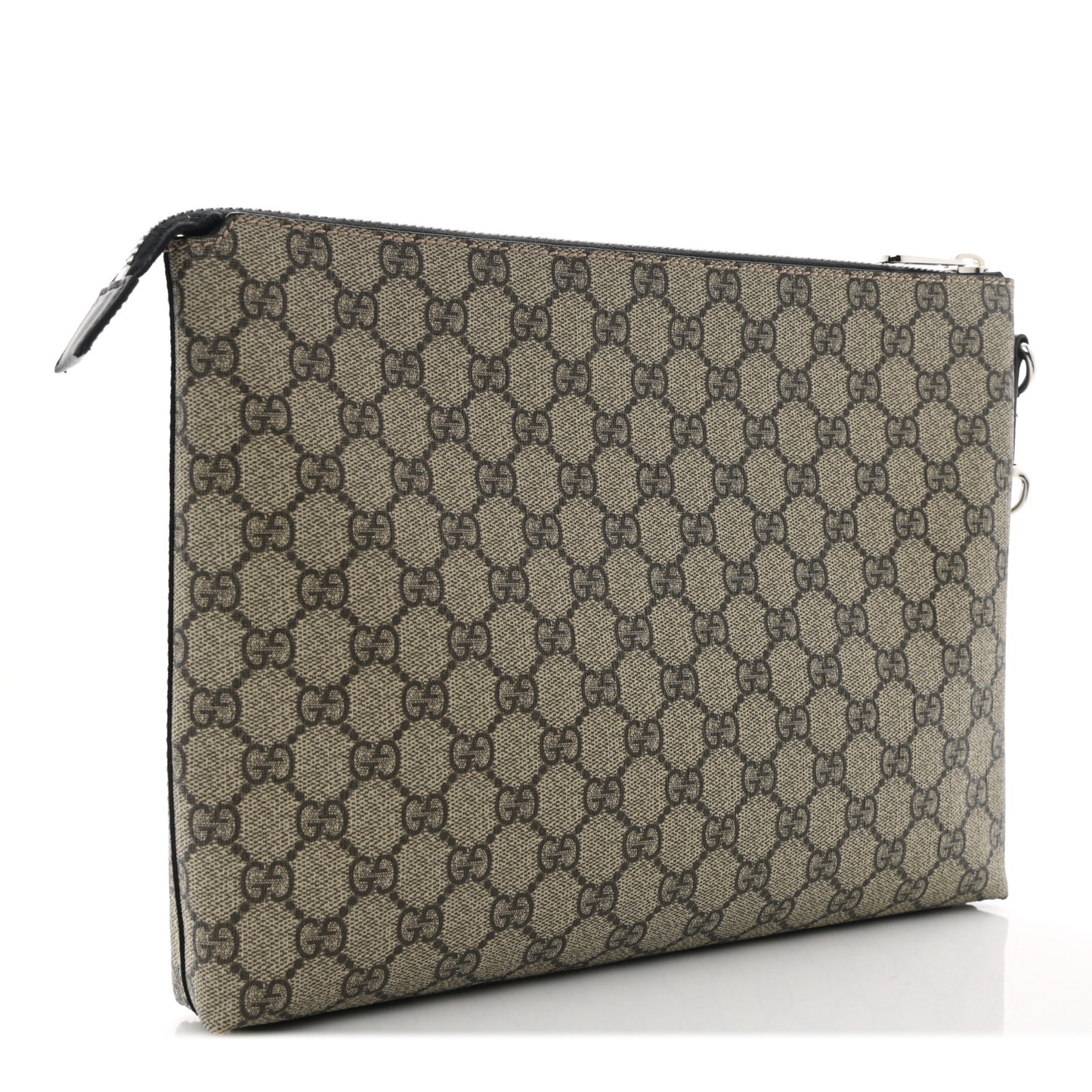 GG Supreme Monogram Mens Wristlet Black