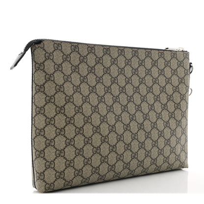 Gucci GG Supreme Monogram Mens Wristlet Black 3 of 7