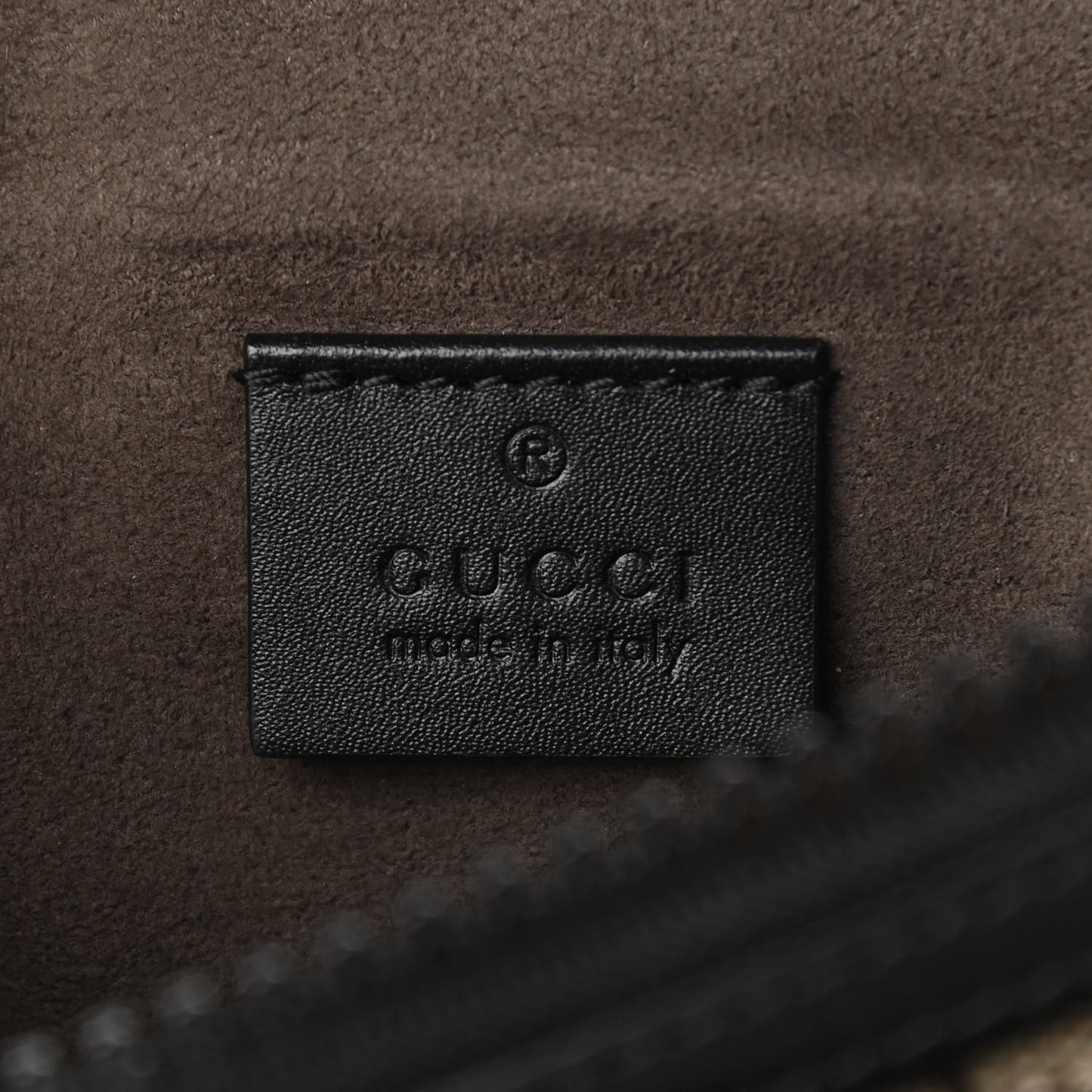 GG Supreme Monogram Belt Bag Black