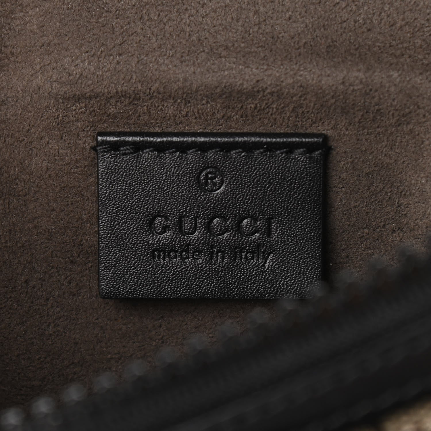 Gucci GG Supreme Monogram Belt Bag Black 6 of 11
