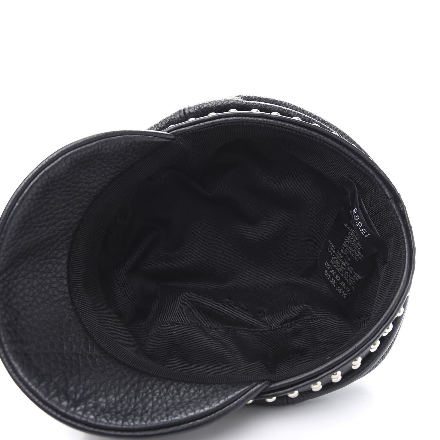 Calfskin Studded Cellarius Hat S Black