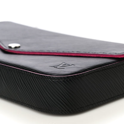 Louis Vuitton Epi Pochette Felicie Black Hot Pink 11 of 14