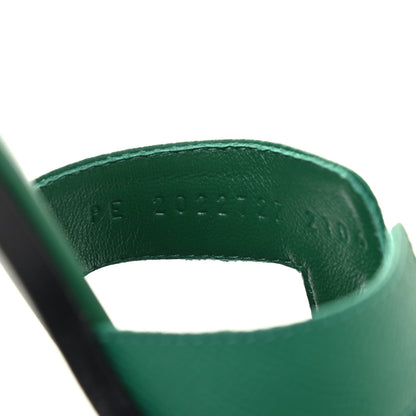 Hermes Epsom Oran Sandals 38.5 Malachite 5 of 5