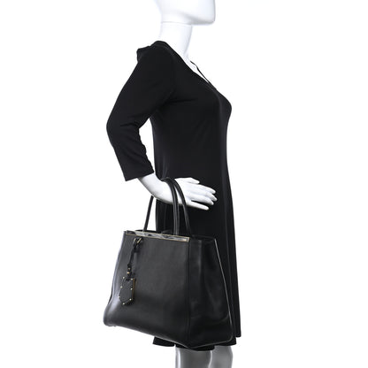 Fendi Vitello Elite Regular 2Jours Tote Black 2 of 18