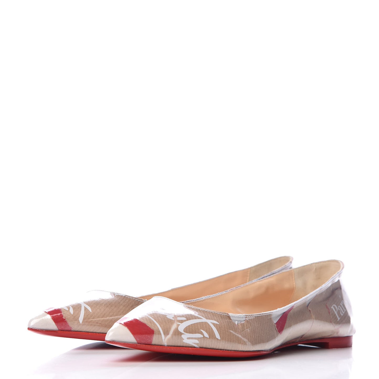Loubi Kraft PVC Ballalla Flats 37.5 Multi