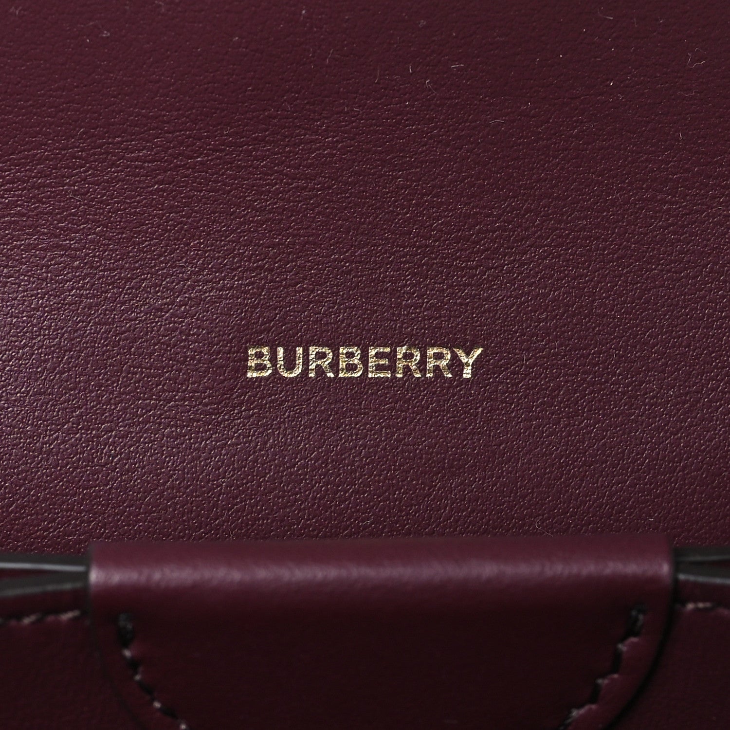 Burberry Calfskin Logo Hazelmere Wallet With Detachable Strap Deep Maroon 6 of 8
