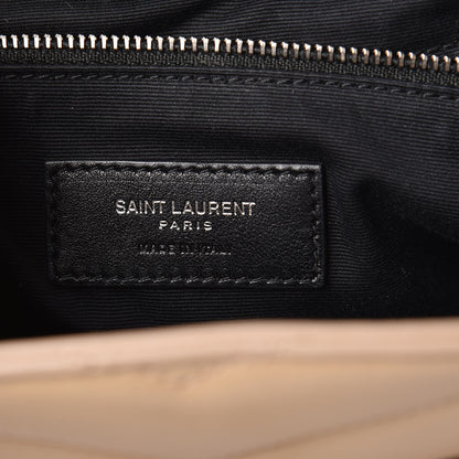 Saint Laurent Calfskin Y Quilted Monogram Small Loulou Backpack Nude Powder 7 of 14
