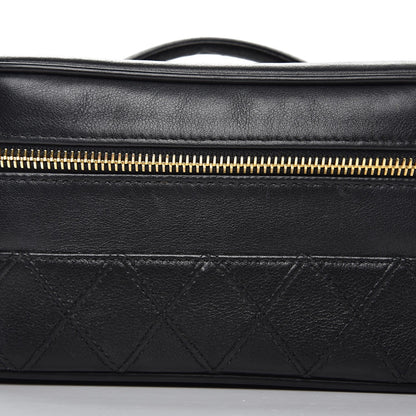 Chanel Lambskin Vanity Cosmetic Case Black 9 of 13