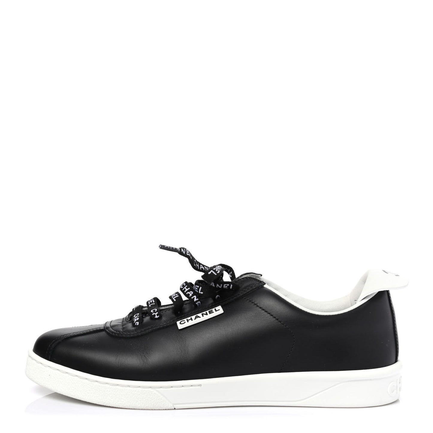Calfskin CC Womens Sneakers 39.5 Black
