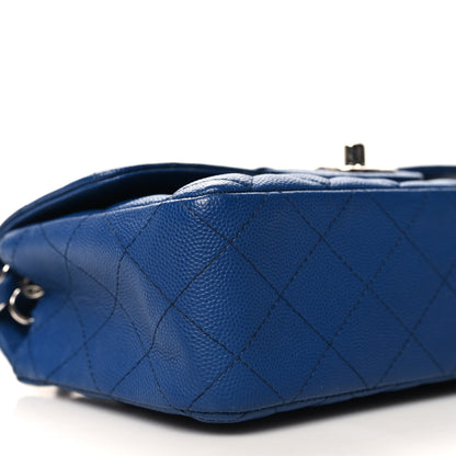 Chanel Caviar Quilted Mini Rectangular Flap Blue 9 of 11
