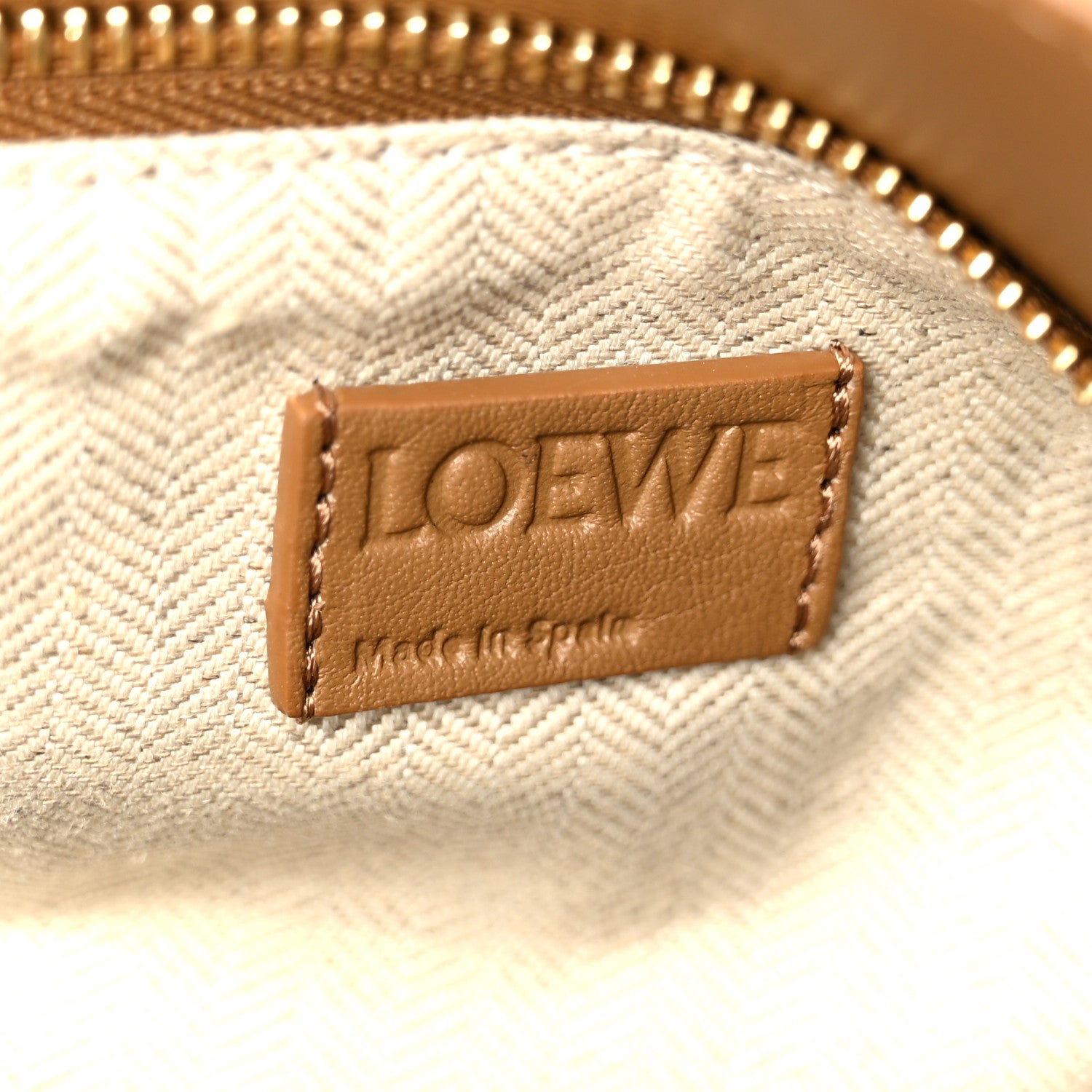 Loewe Calfskin Suede Small Puzzle Bag Oak 6 of 12