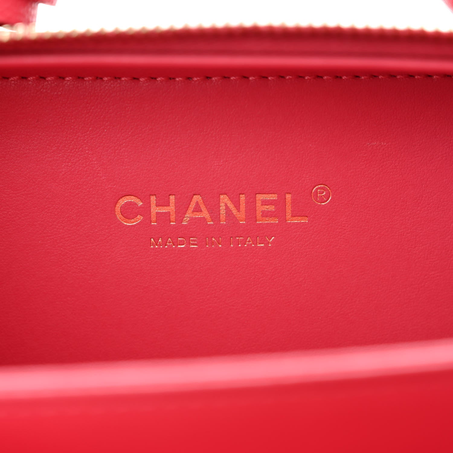 Chanel Caviar Quilted Small CC Filigree Vanity Case Rose 6 of 15