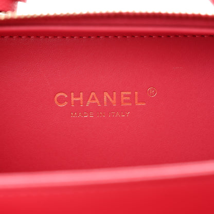 Chanel Caviar Quilted Small CC Filigree Vanity Case Rose 6 of 15