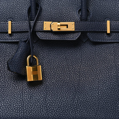 Hermes Togo Birkin 25 Bleu Nuit 8 of 10
