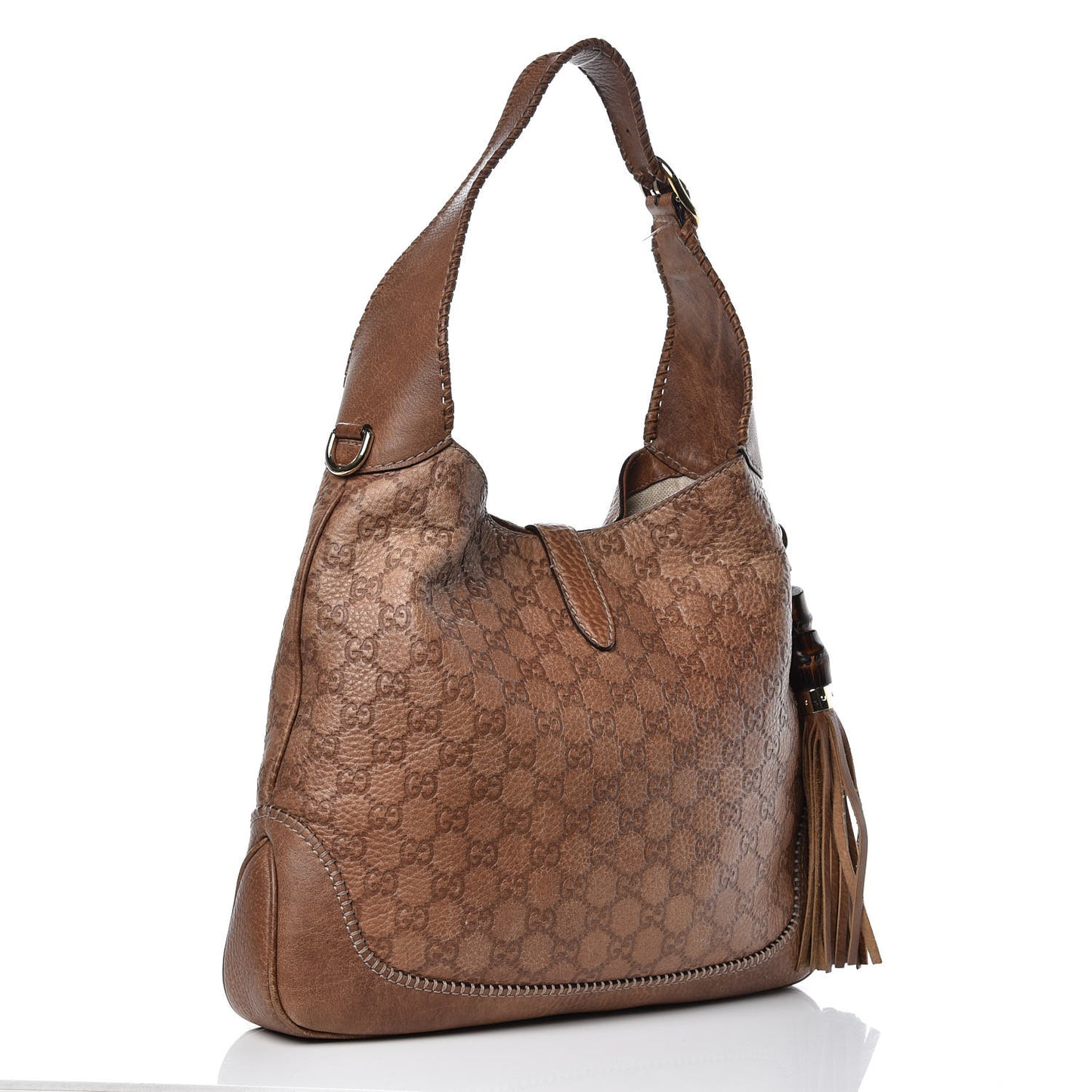 Guccissima Old Libeccio Medium New Jackie Hobo Old Naturale