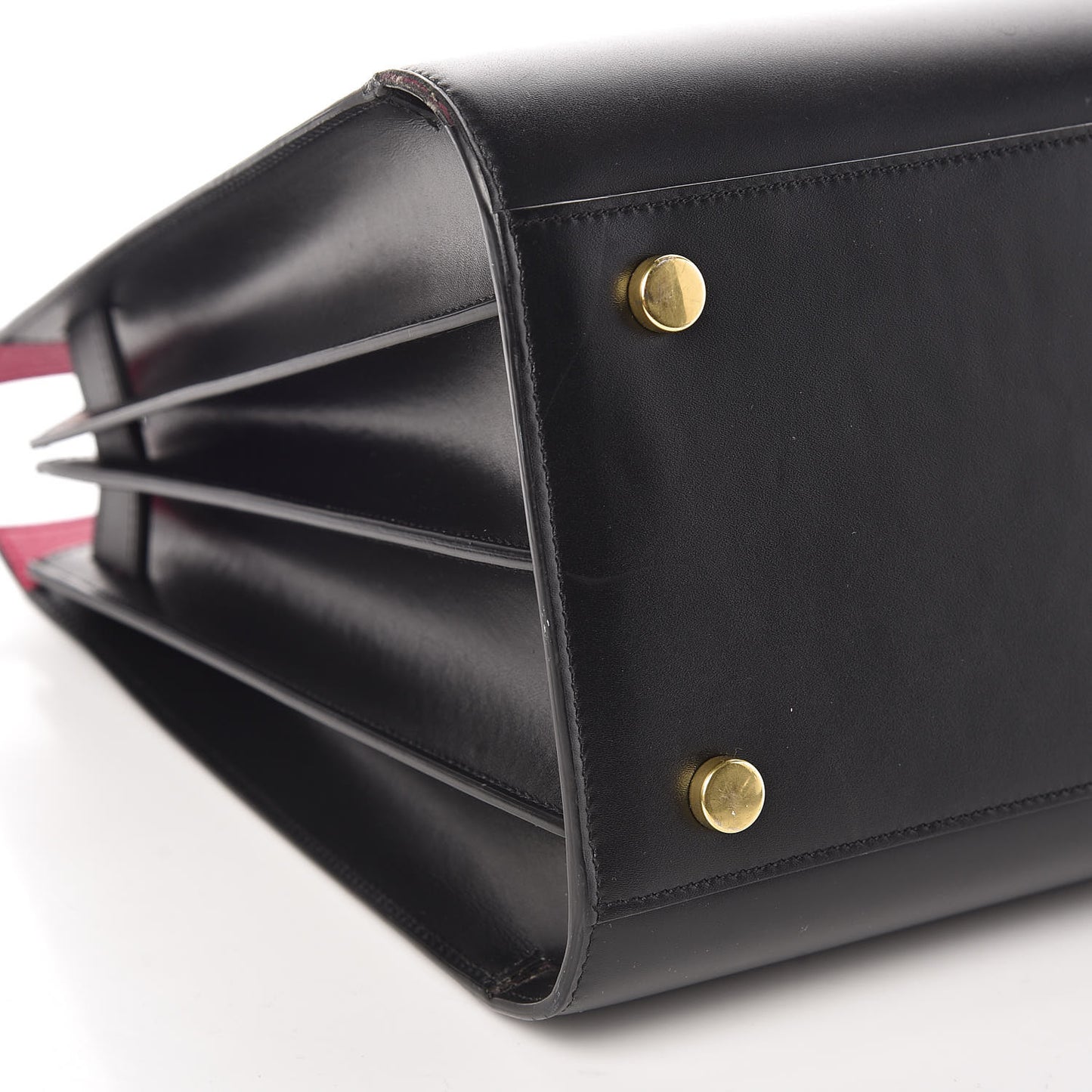 Calfskin Small Sac De Jour Black Fuchsia