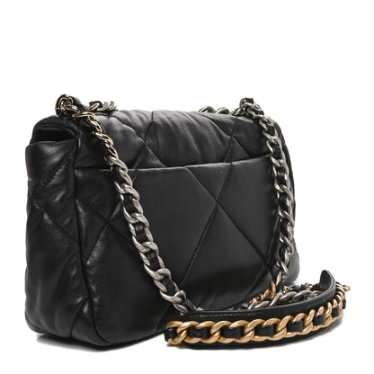 Chanel Lambskin Quilted Medium Chanel 19 Flap Black 3 of 10