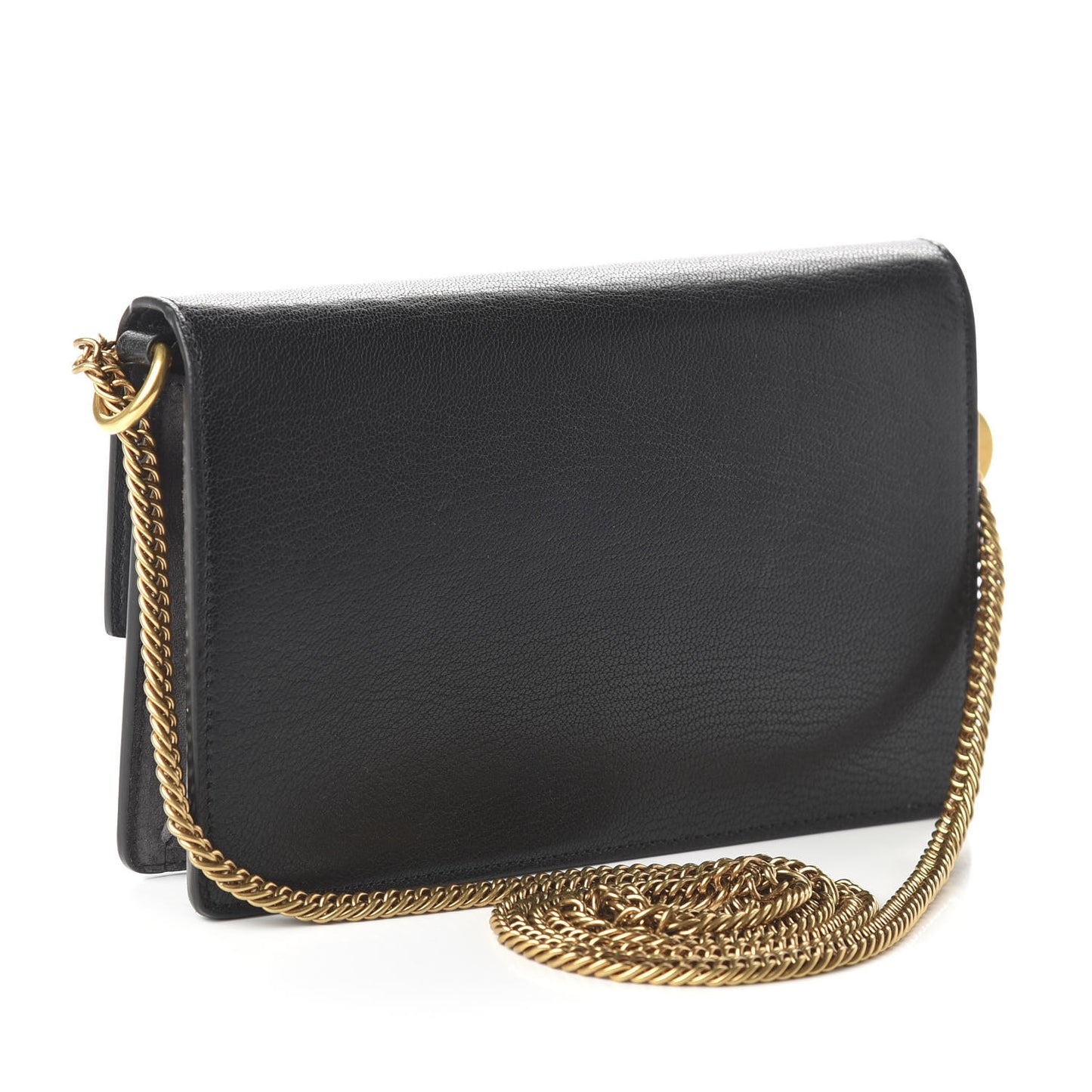 Goatskin Suede GV3 Mini Chain Bag Black