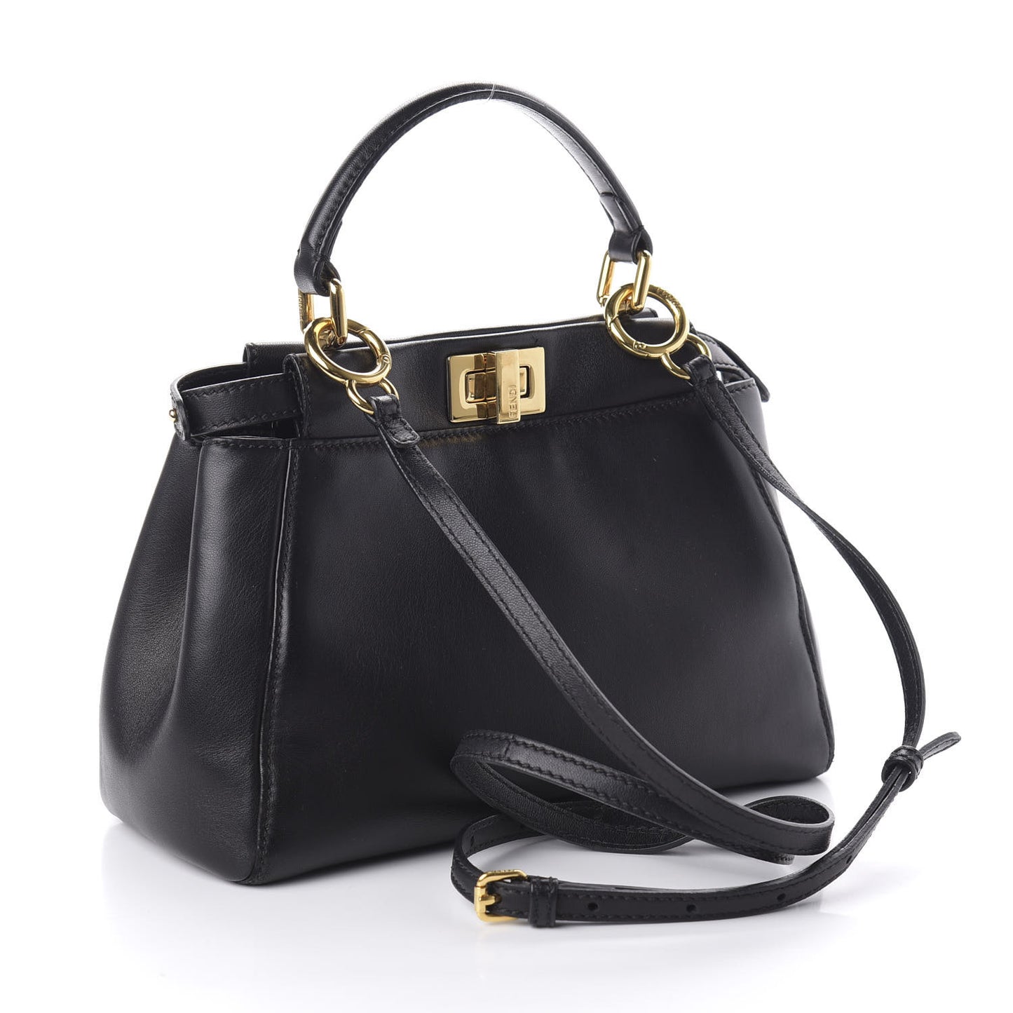 Nappa Mini Peekaboo Iconic Satchel Black