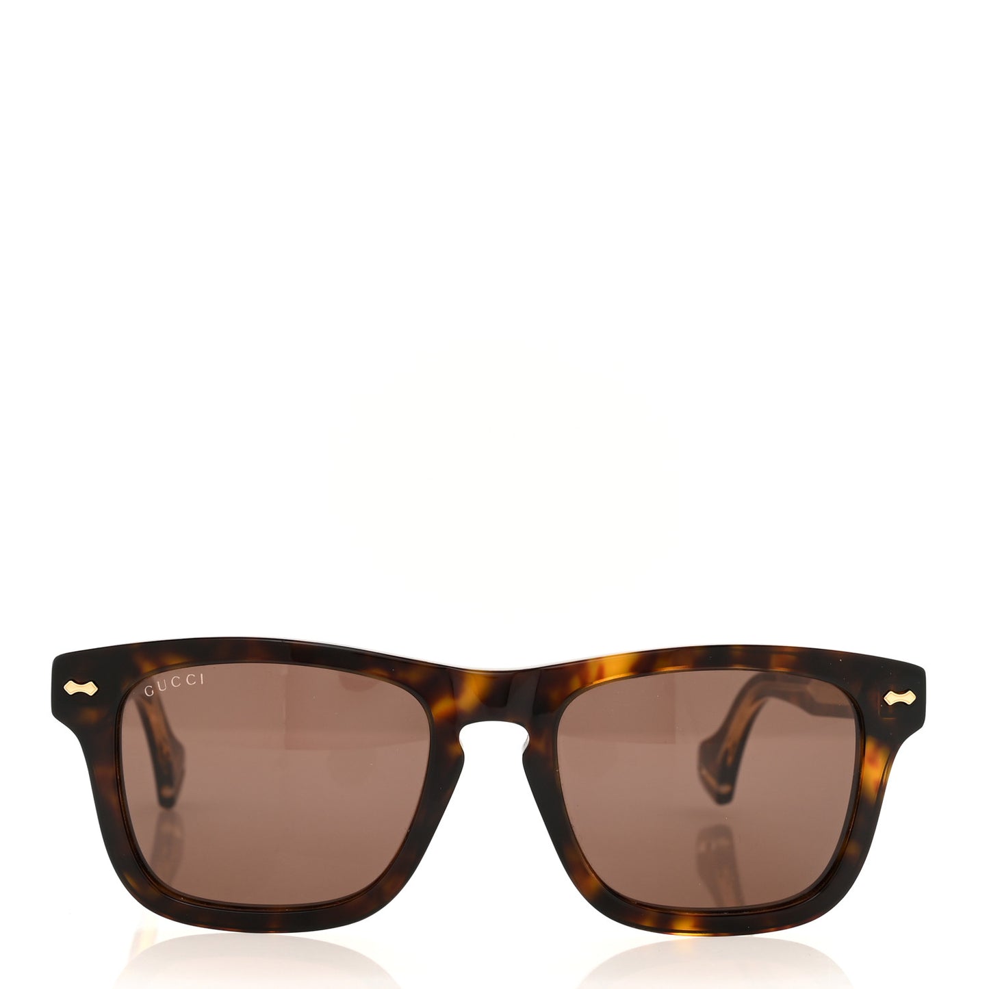 Acetate Square Frame Sunglasses GG0735S Tortoise