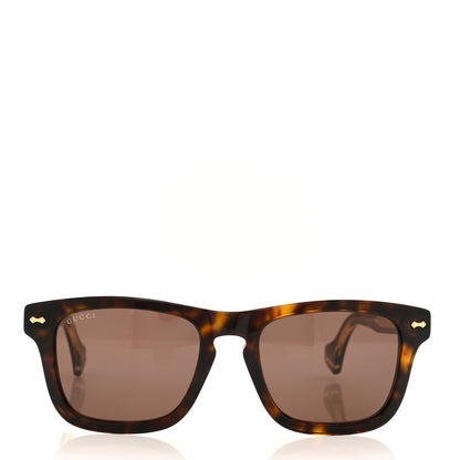 Gucci Acetate Square Frame Sunglasses GG0735S Tortoise 2 of 6
