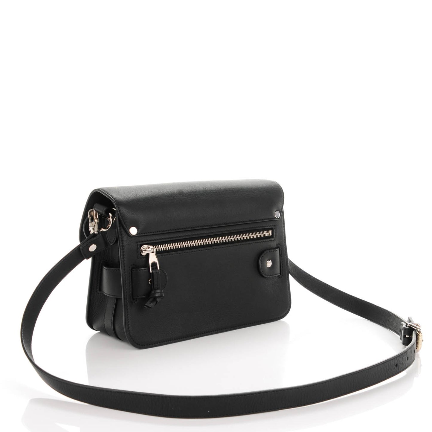 Calfskin Mini PS11 Classic Shoulder Bag Black