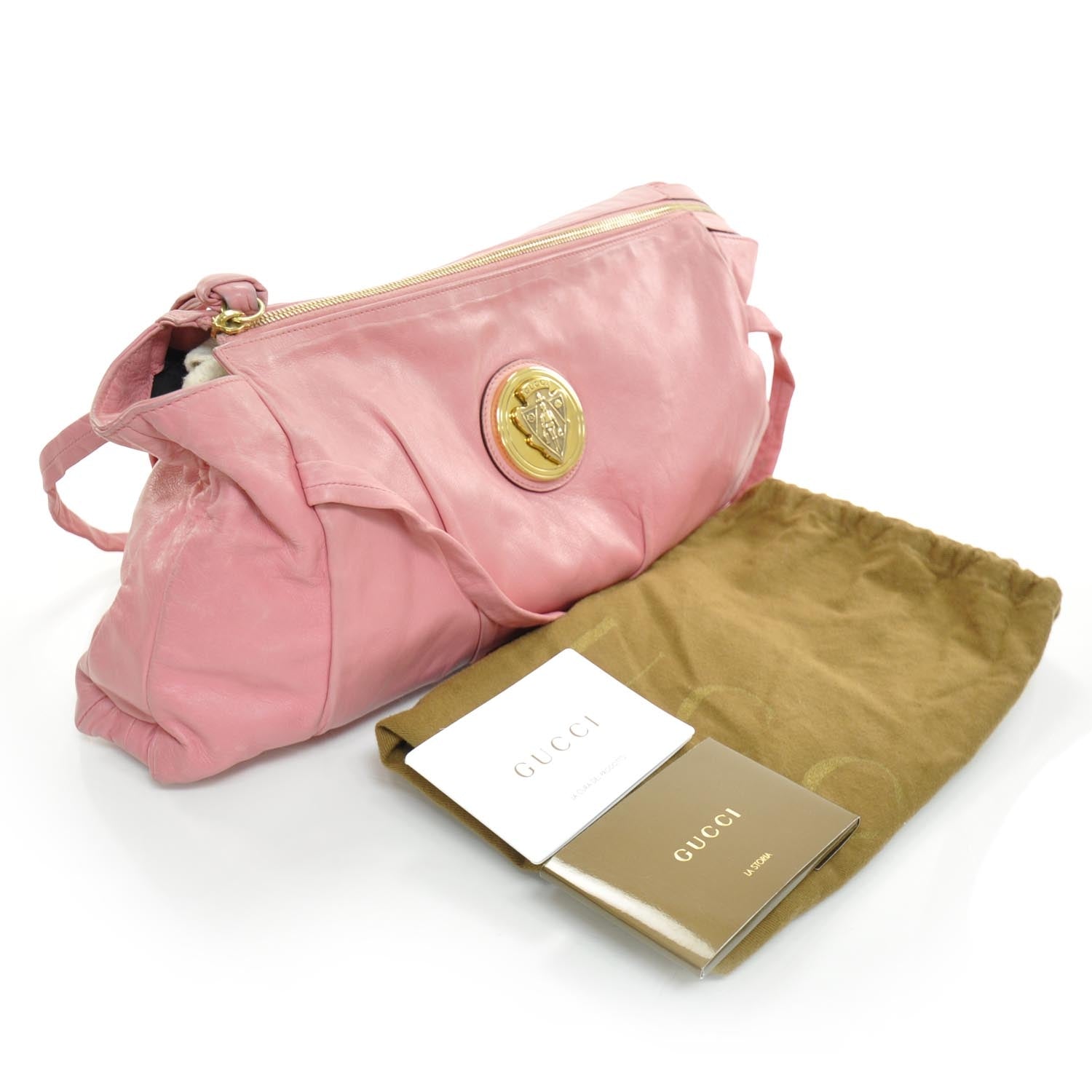 Gucci Leather Hysteria Clutch Pink 3 of 8