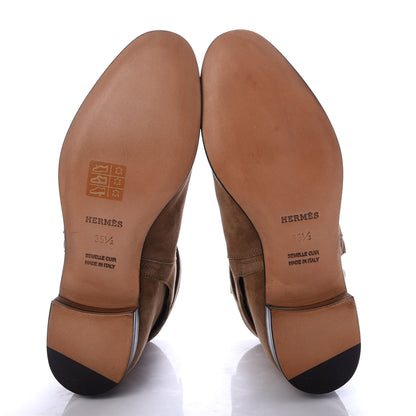 Hermes Suede Neo Low Boots 35.5 Ecorce 5 of 9