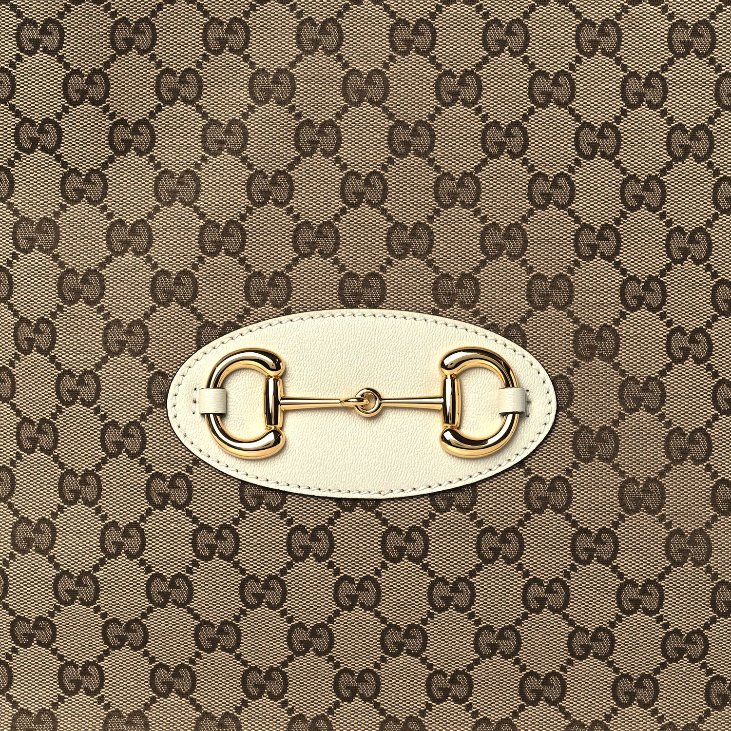 Gucci Monogram New Sakai Calfskin Lux Horsebit 1955 Tote Beige Ebony Mystic White 9 of 11