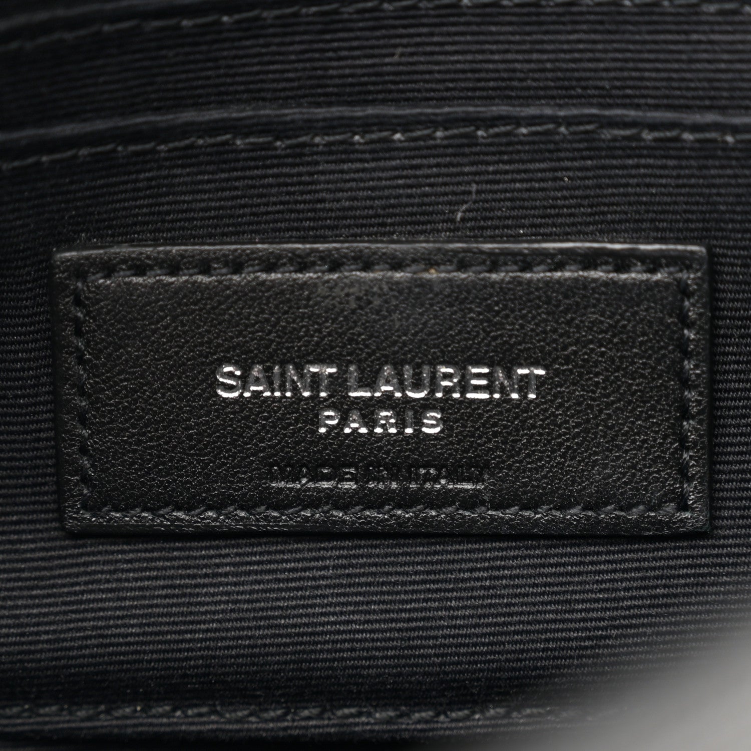 Saint Laurent Grain De Poudre Monogram Toy West Hollywood Fold-Over Bag Black 6 of 9