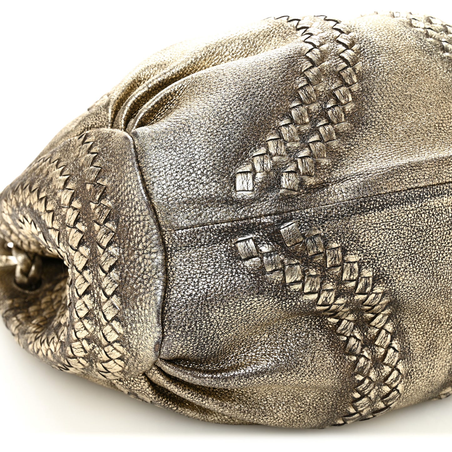 Metallic Cervo Illusion Hobo Platino Ossidato